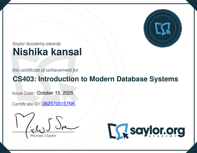 IMS Certification